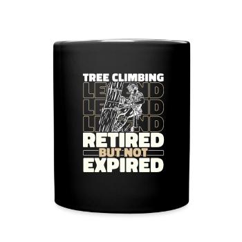 Baumpfleger Baumkletterer Arborist Im Ruhestand - Tasse einfarbig - Schwarz - Vorne