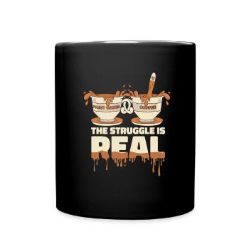 Painter Varnisher Funny The Struggle Is Real - Full Colour Mug - black - Front