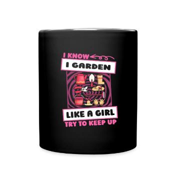 Hobby Gardener Garden Funny - Full Colour Mug - black - Front