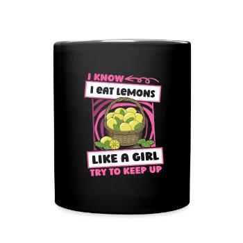 Lemon Funny - Full Colour Mug - black - Front