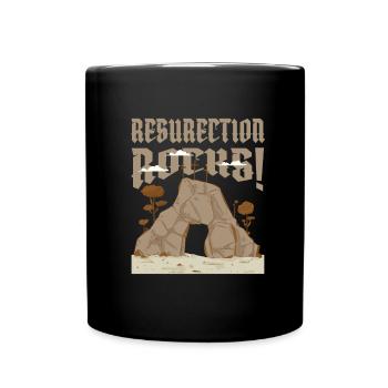 Christ Christentum Grab - Tasse einfarbig - Schwarz - Vorne