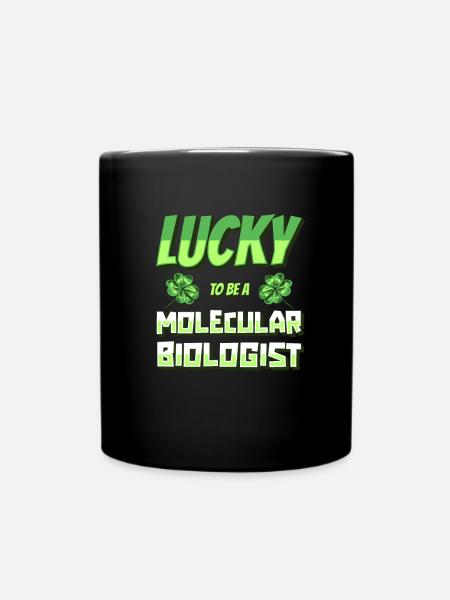 Biologiste de biologie Heureux biologiste moléculaire - Mug uni - noir