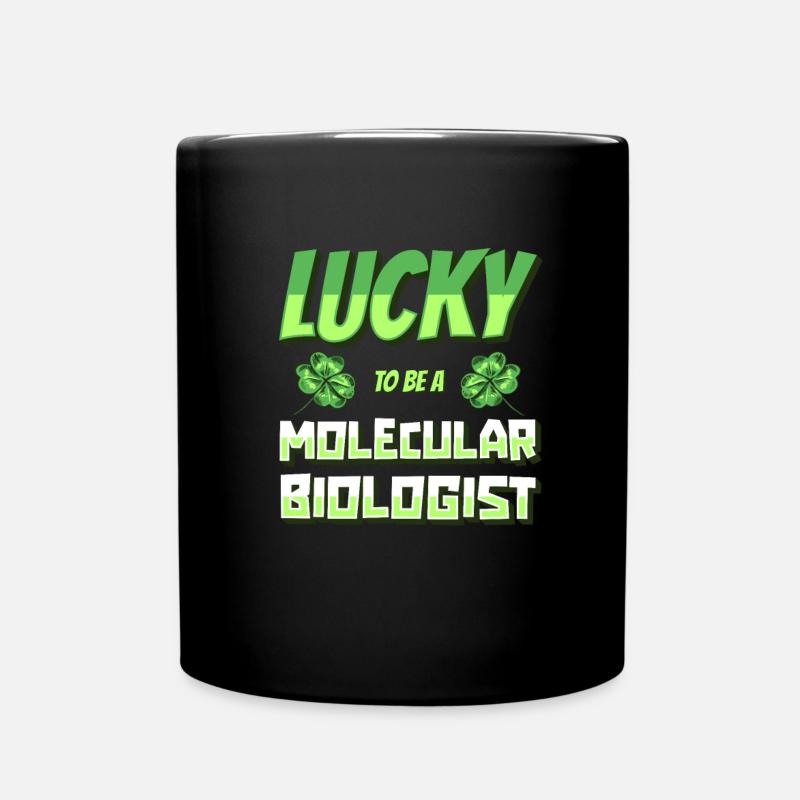 Biologiste de biologie Heureux biologiste moléculaire - Mug uni - noir