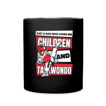 Taekwondo Père Taekwondo - Mug uni - noir - Devant