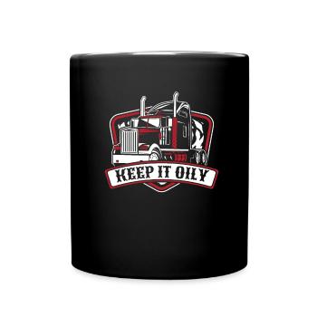 Chauffeur de camion Chauffeur de camion Humour - Mug uni - noir - Devant