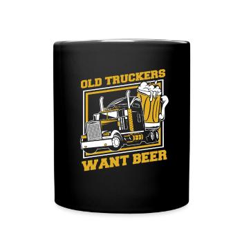 Camionneur Camionneur Camionneur Chauffeur Bière - Mug uni - noir - Devant