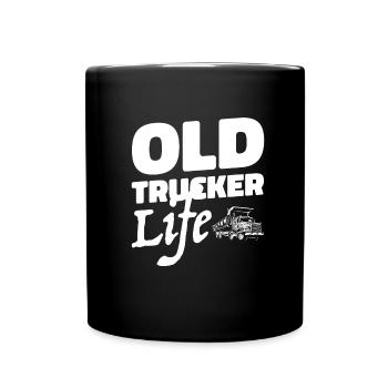 Truck Driver Trucker Truck Driver Life - Full Colour Mug - black - Front
