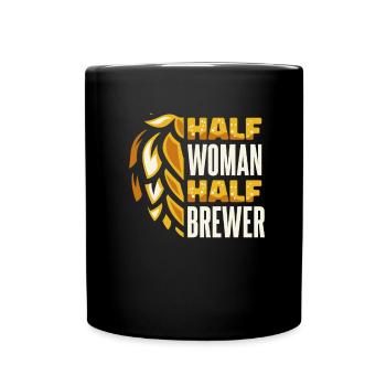 Craft Beer Beer Lady - Full Colour Mug - black - Front