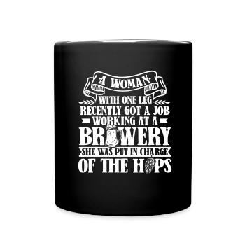 Bière artisanale Bière artisanale Bière drôle - Mug uni - noir - Devant