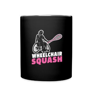 Squash Rollstuhl - Tasse einfarbig - Schwarz - Vorne