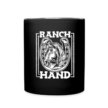 Rodeo Cowboy Hand Ranch Cowboy Ranch Hand - Mug uni - noir - Devant
