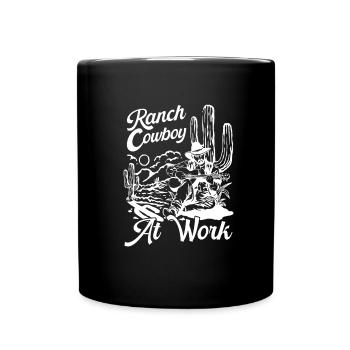 Rodeo Cowboy Working Ranch Cowboy - Mug uni - noir - Devant