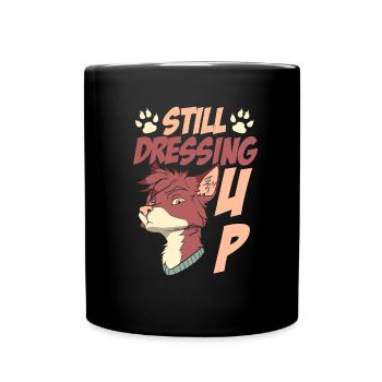 Furry Fandom Fursuits Lustig - Tasse einfarbig - Schwarz - Vorne