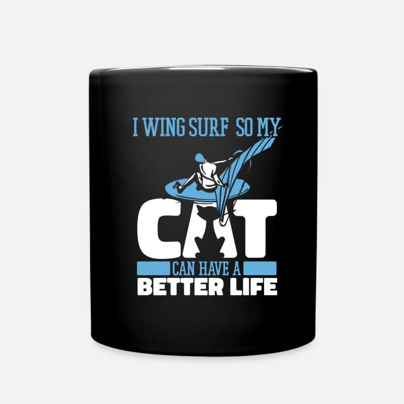 Wing Surf Wing Foil Cat - Mug uni - noir