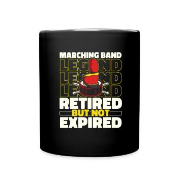 Fan train marching band retired - Full Colour Mug - black - Front