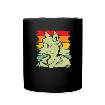 Furry Fandom Fursuits Cool - Full Colour Mug - black - Front