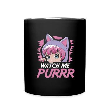 Furry Fandom Fursuits Cute - Full Colour Mug - black - Front