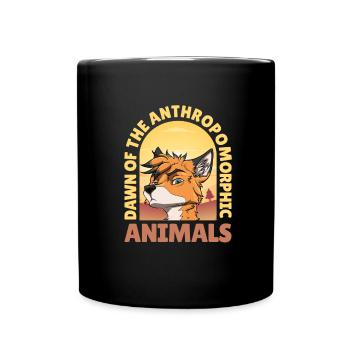 Furry Fandom Fursuits Funny - Full Colour Mug - black - Front