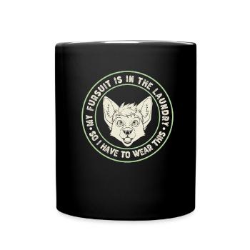 Furry Fandom Fursuits Witzig - Tasse einfarbig - Schwarz - Vorne