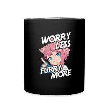 Furry Fandom Fursuits More - Full Colour Mug - black - Front