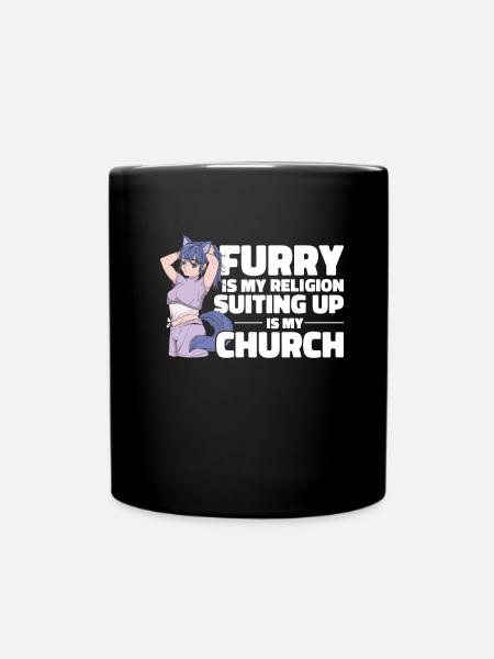 Furry Fandom Fursuits Cool - Mug uni - noir