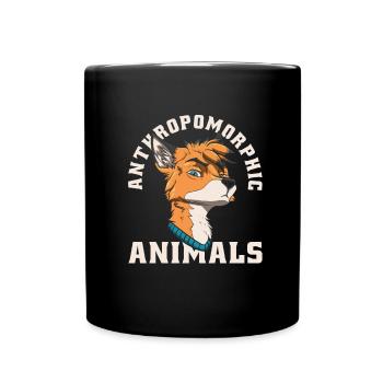 Furry Fandom Fursuits Funny - Full Colour Mug - black - Front