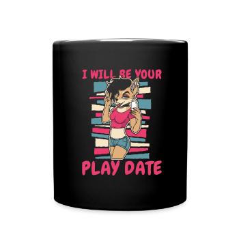 Furry Fandom Fursuits Funny - Full Colour Mug - black - Front
