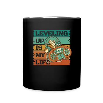Gamer Gaming Life - Full Colour Mug - black - Front
