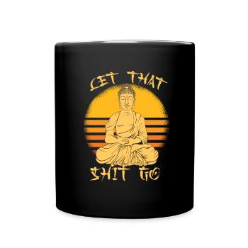 Buddha Buddhist Funny - Full Colour Mug - black - Front
