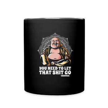 Bouddha bouddhiste drôle - Mug uni - noir - Devant