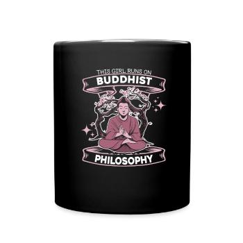 Bouddha bouddhiste drôle - Mug uni - noir - Devant