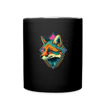 Furry Fandom Fursuits Colorful - Mug uni - noir - Devant