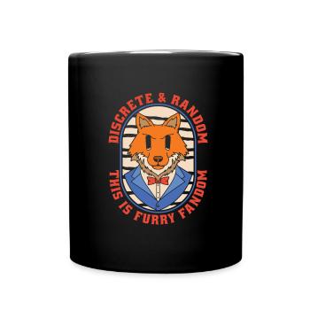 Furry Fandom Fursuits Funny - Full Colour Mug - black - Front