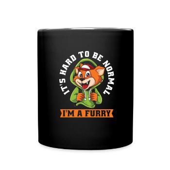 Furry Fandom Fursuits Funny - Full Colour Mug - black - Front