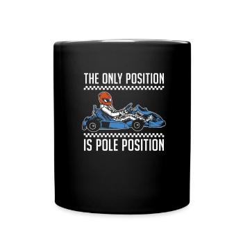 Go Kart Karting Karting Driver Pole - Full Colour Mug - black - Front