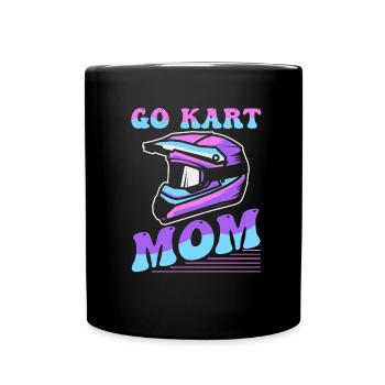 Go Kart Karting Kart Driver Mom Go Kart Mom - Mug uni - noir - Devant