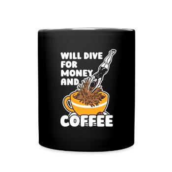 Plongée Plongeur Café Commercial Plongée - Mug uni - noir - Devant
