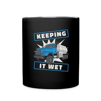 Truck Driver Trucker Truck Driver Funny - Full Colour Mug - black - Front