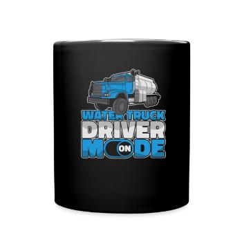 Truck Driver Trucker Truck Driver Funny - Full Colour Mug - black - Front