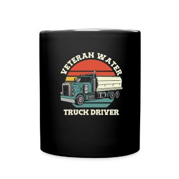 Truck Driver Trucker Truck Driver - Full Colour Mug - black - Front
