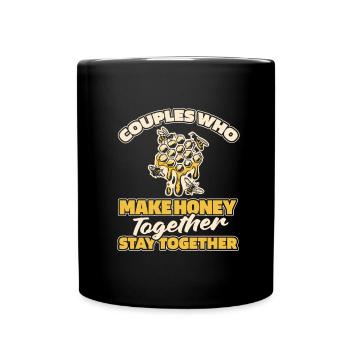 Beekeeper beekeeper couple - Full Colour Mug - black - Front