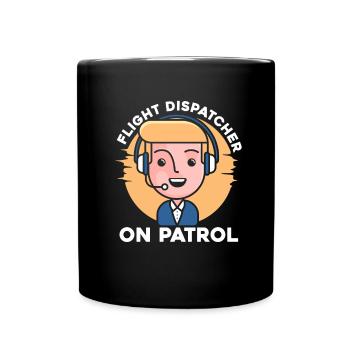 Notruf Leitstelle Einsatzzentrale - Tasse einfarbig - Schwarz - Vorne