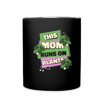 Hobbygärtner Garten Mutter Gärtnerische Mama - Tasse einfarbig - Schwarz - Vorne