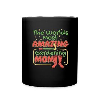 Home Gardener Garden Boots Horticultural Mom - Full Colour Mug - black - Front