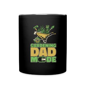 Hobbygärtner Garten Vater Gärtnerischer Vater - Tasse einfarbig - Schwarz - Vorne