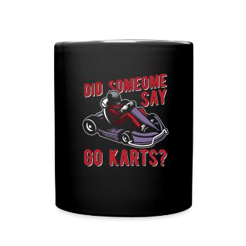 Go karting karting kart driver funny - Full Colour Mug - black - Front