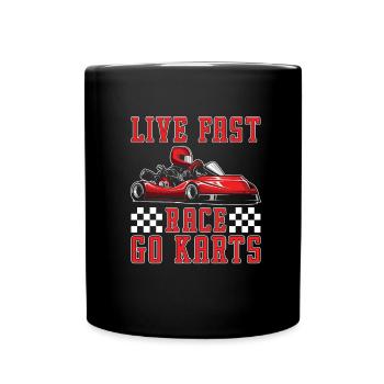 Go Kart Karting Karting Driver Cool - Full Colour Mug - black - Front
