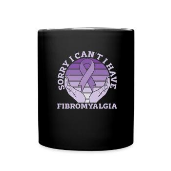 Fibromyalgie rhumatisme mains - Mug uni - noir - Devant