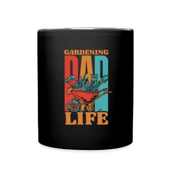 Hobbygärtner Garten Vater Gärtnerischer Vater - Tasse einfarbig - Schwarz - Vorne