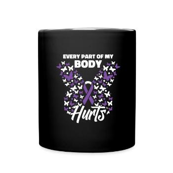 Fibromyalgie Rhumatisme mignon - Mug uni - noir - Devant